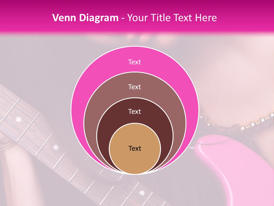 Female Music Electric PowerPoint Template