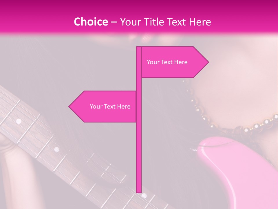 Female Music Electric PowerPoint Template