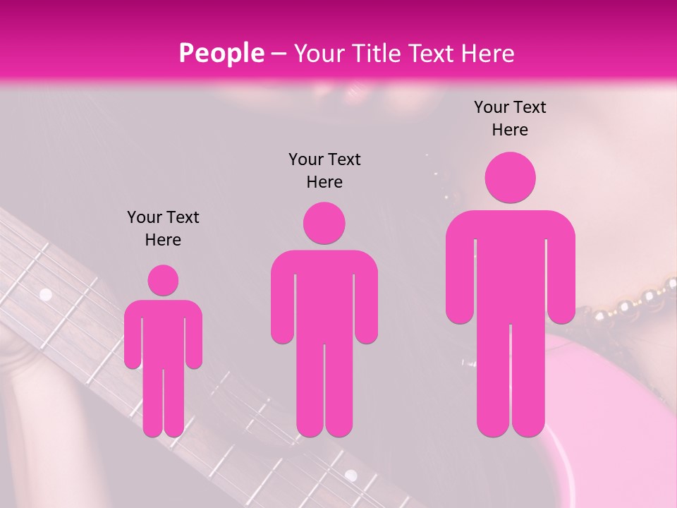 Female Music Electric PowerPoint Template