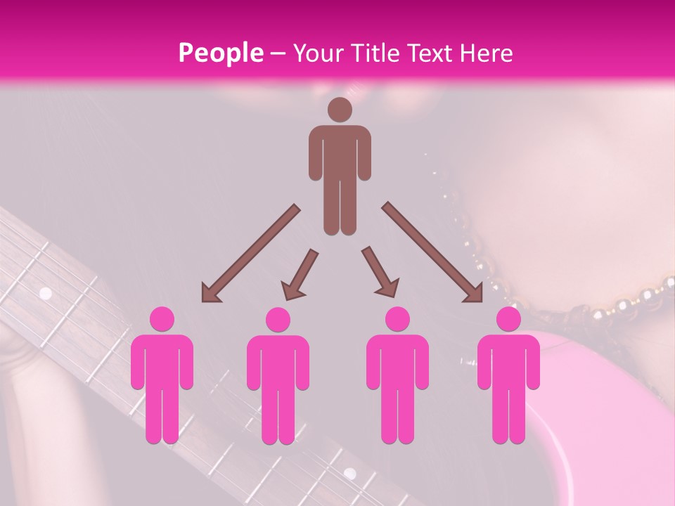 Female Music Electric PowerPoint Template