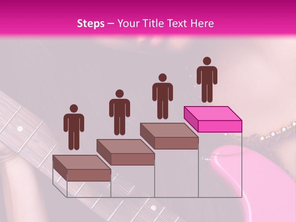 Female Music Electric PowerPoint Template
