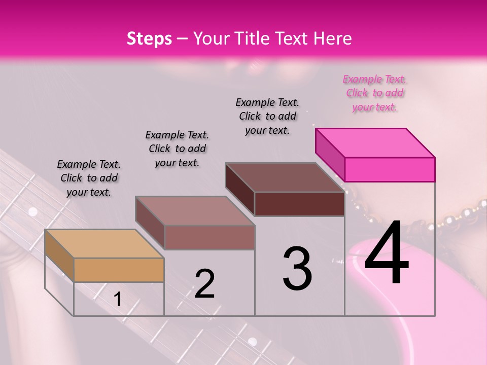 Female Music Electric PowerPoint Template