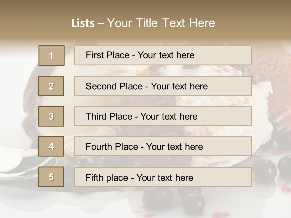 Chocolate Ice Cream PowerPoint Template