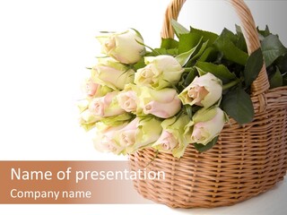 Background Flower Card PowerPoint Template