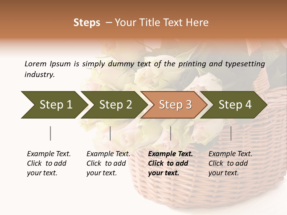 Background Flower Card PowerPoint Template