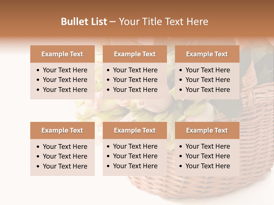 Background Flower Card PowerPoint Template