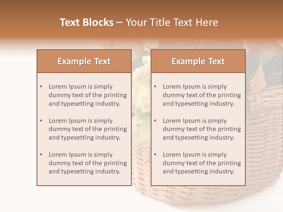 Background Flower Card PowerPoint Template