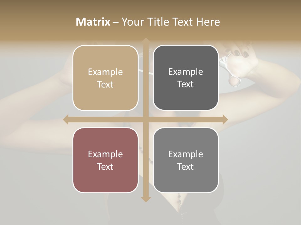 Smiling Hair Cut PowerPoint Template