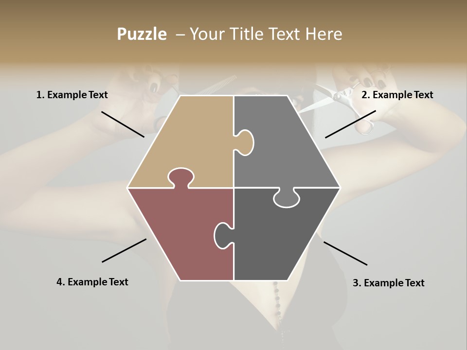 Smiling Hair Cut PowerPoint Template