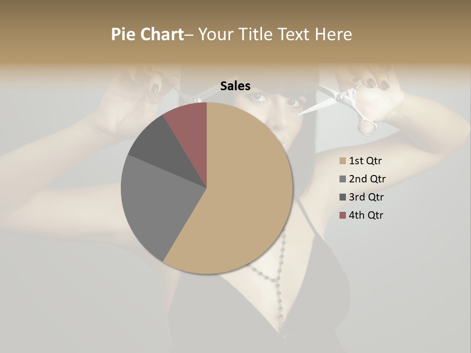 Smiling Hair Cut PowerPoint Template