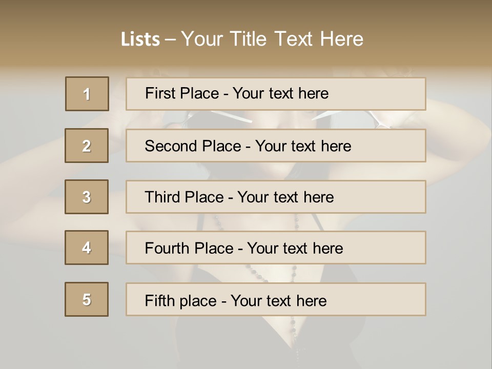 Smiling Hair Cut PowerPoint Template