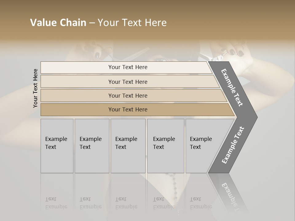 Smiling Hair Cut PowerPoint Template