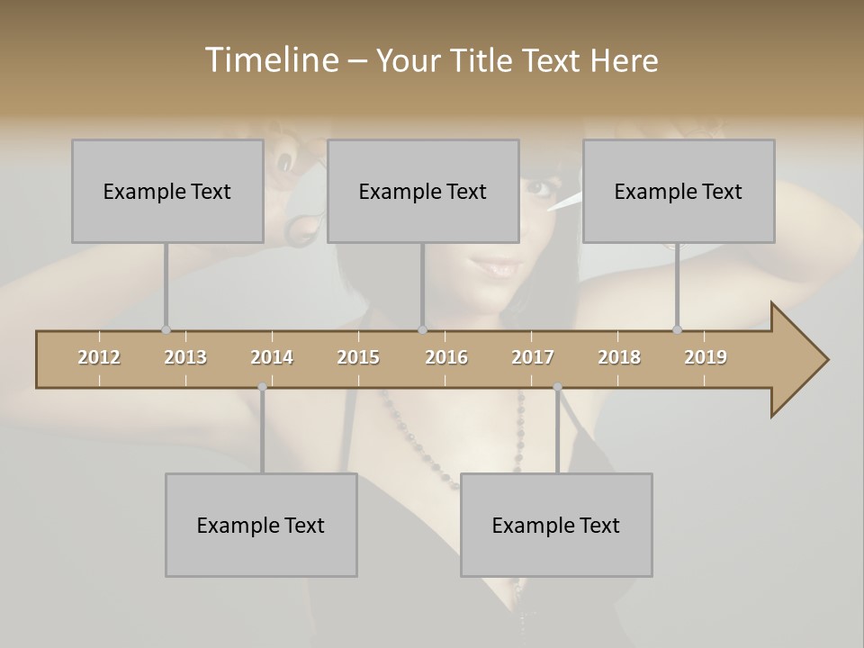 Smiling Hair Cut PowerPoint Template