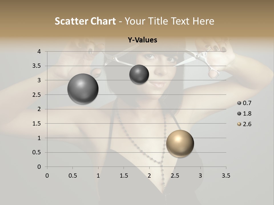 Smiling Hair Cut PowerPoint Template