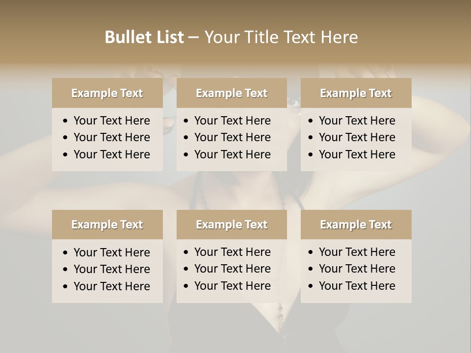 Smiling Hair Cut PowerPoint Template