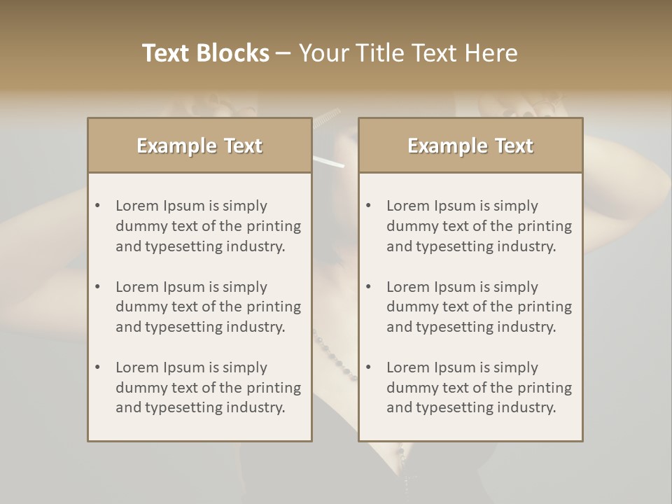 Smiling Hair Cut PowerPoint Template