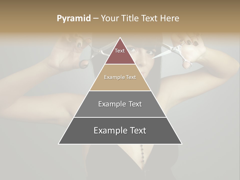 Smiling Hair Cut PowerPoint Template