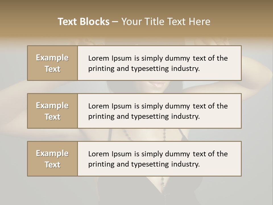 Smiling Hair Cut PowerPoint Template