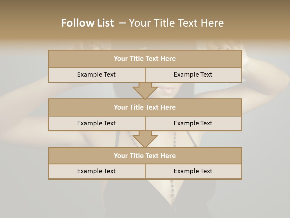 Smiling Hair Cut PowerPoint Template