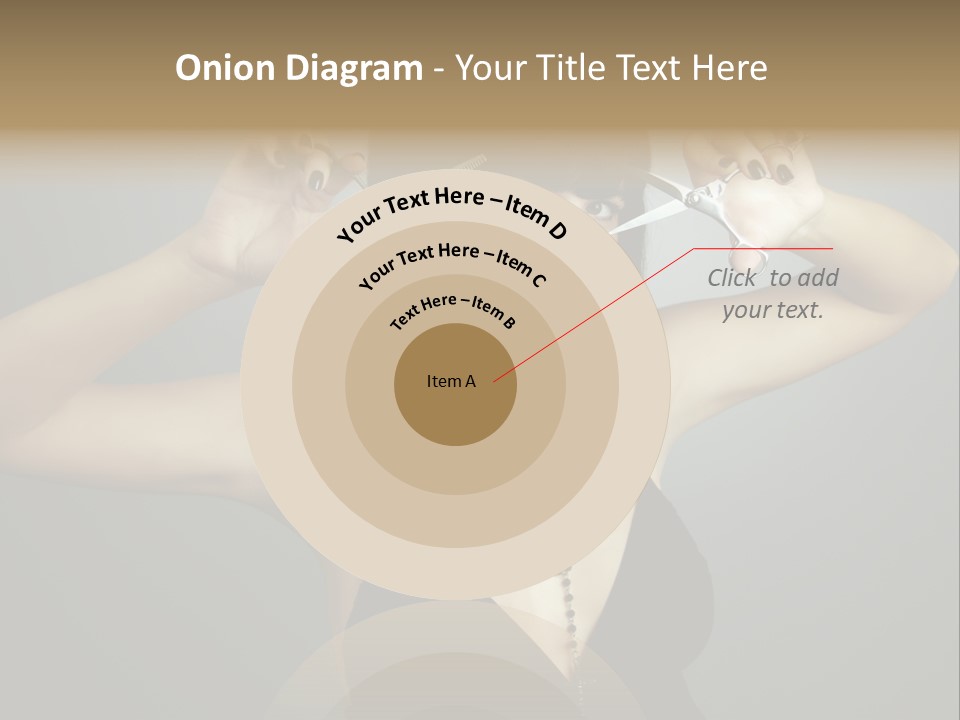 Smiling Hair Cut PowerPoint Template
