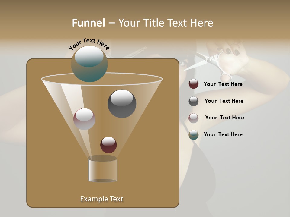 Smiling Hair Cut PowerPoint Template