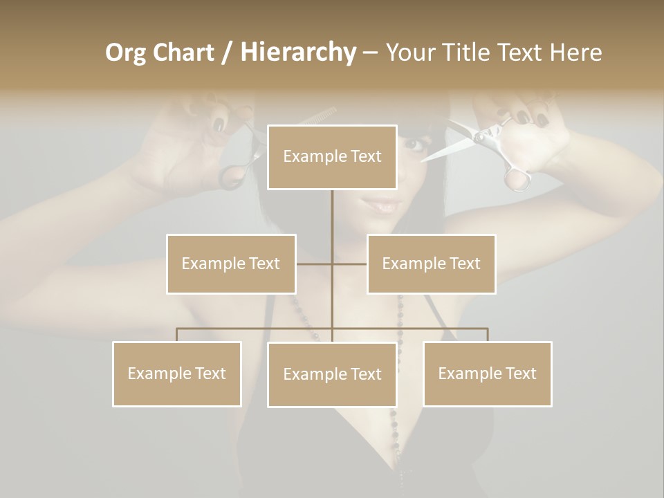 Smiling Hair Cut PowerPoint Template