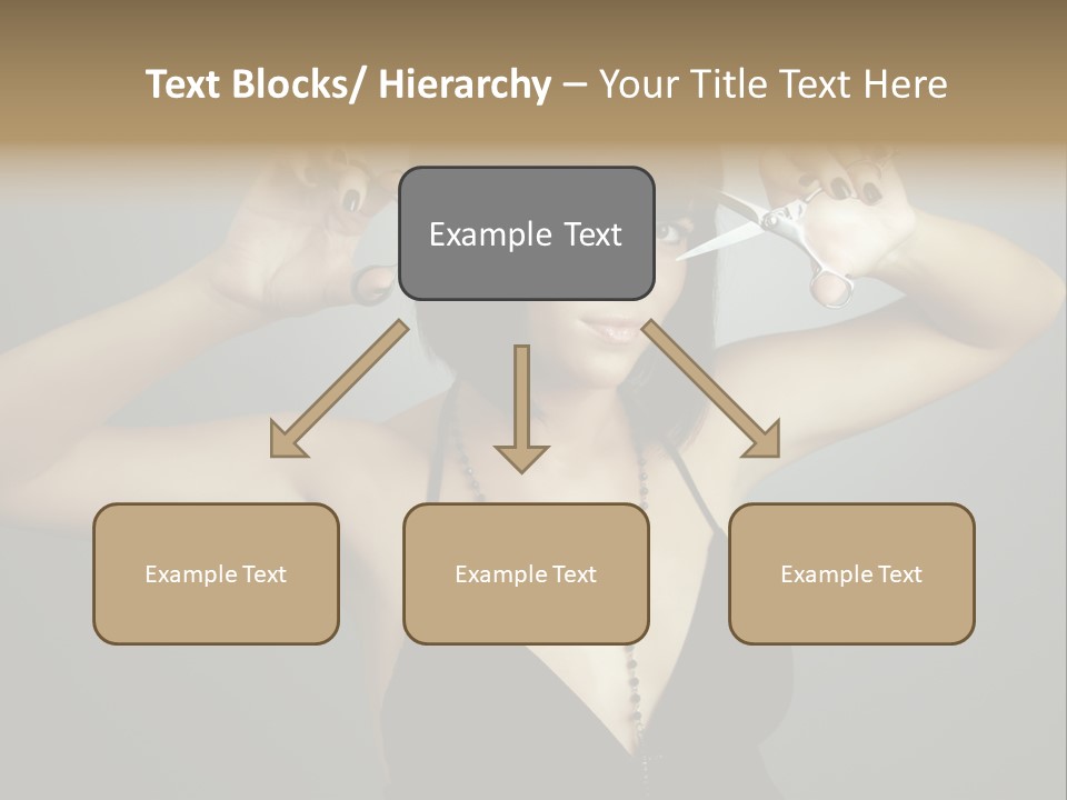 Smiling Hair Cut PowerPoint Template