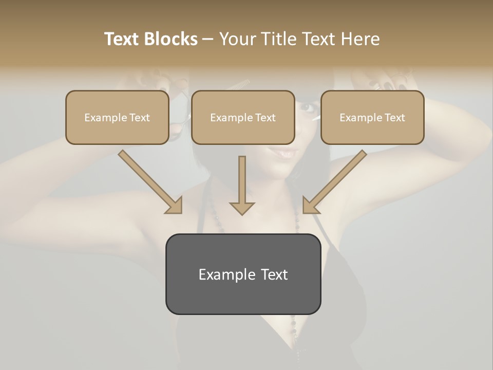Smiling Hair Cut PowerPoint Template