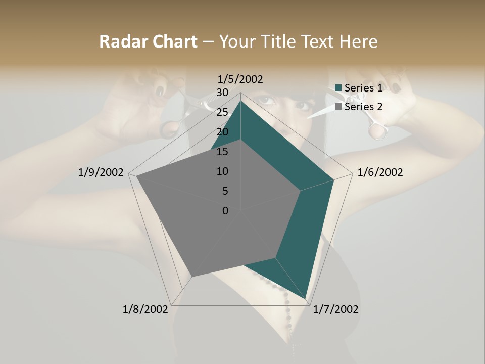 Smiling Hair Cut PowerPoint Template