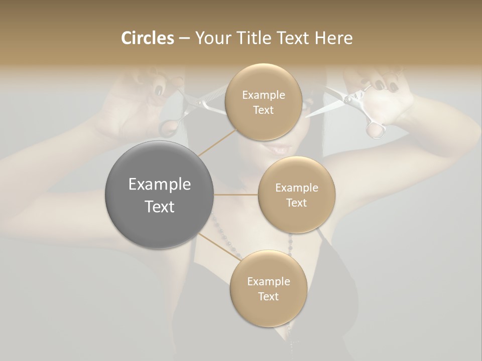 Smiling Hair Cut PowerPoint Template