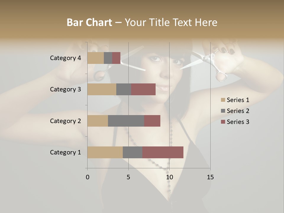 Smiling Hair Cut PowerPoint Template