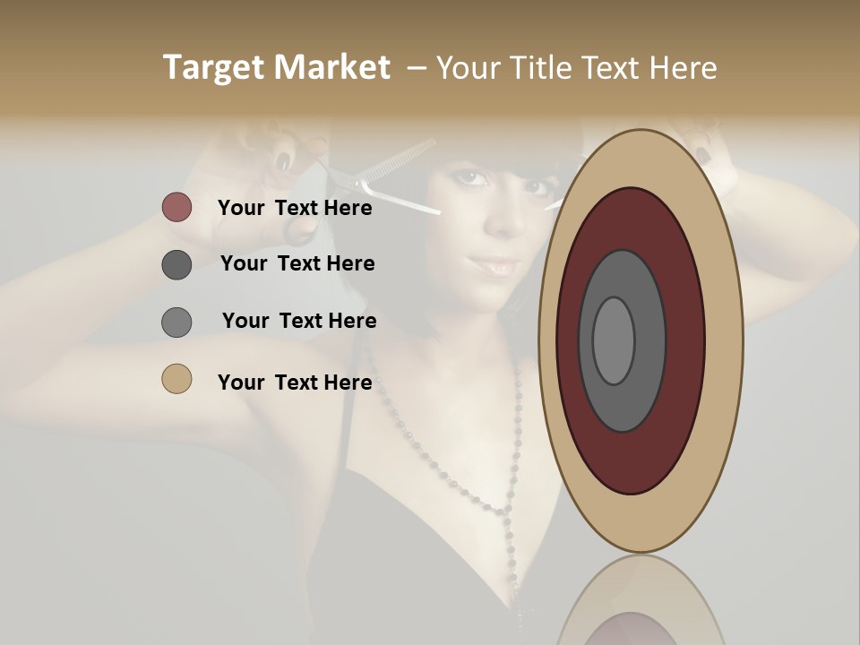 Smiling Hair Cut PowerPoint Template