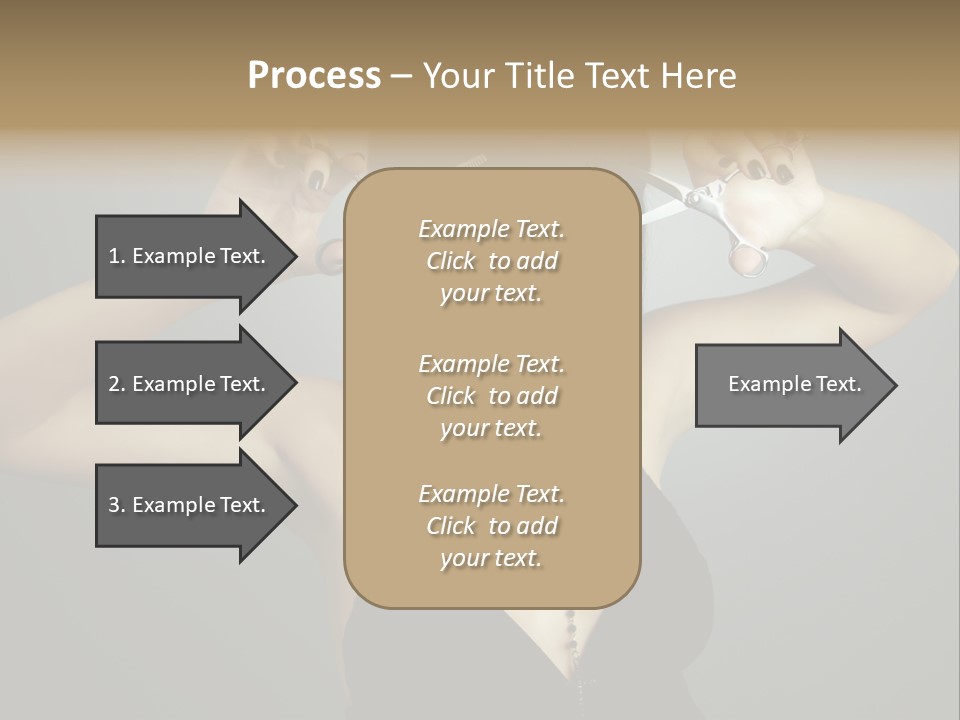Smiling Hair Cut PowerPoint Template