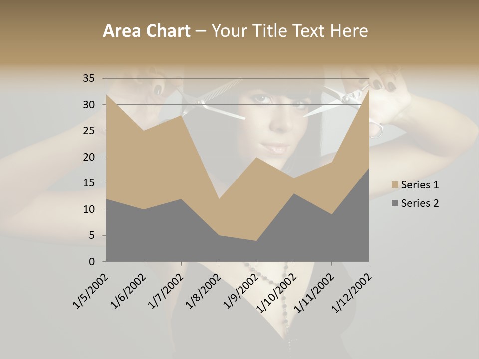 Smiling Hair Cut PowerPoint Template