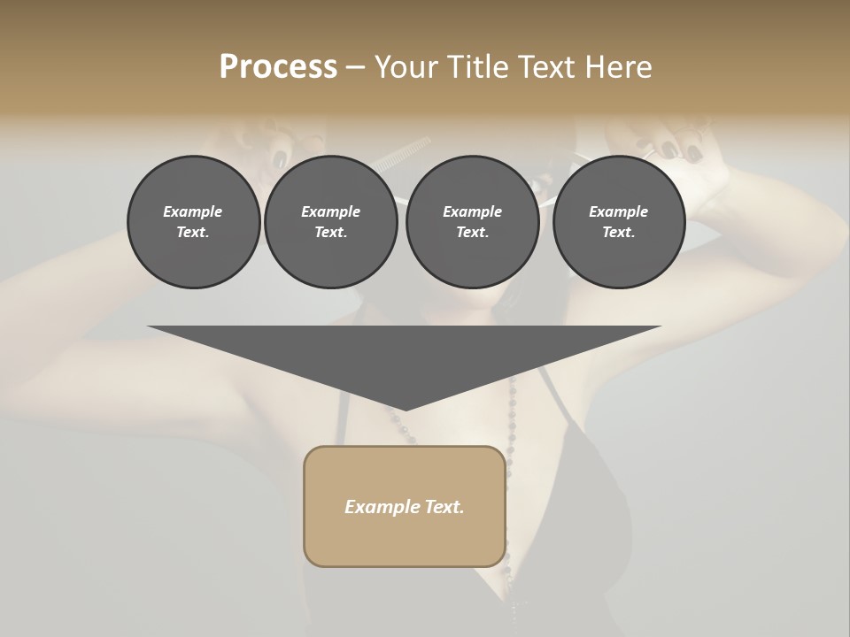Smiling Hair Cut PowerPoint Template