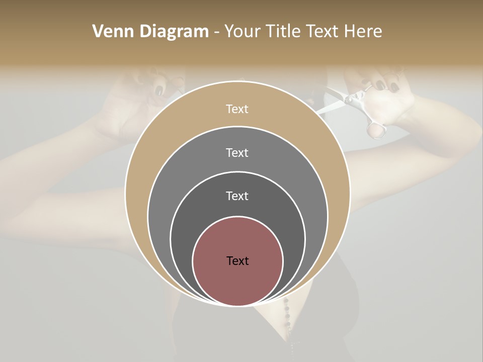 Smiling Hair Cut PowerPoint Template