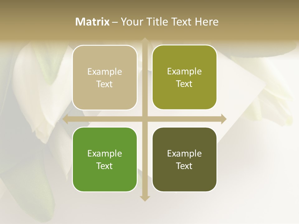 Tulip Card Letter PowerPoint Template