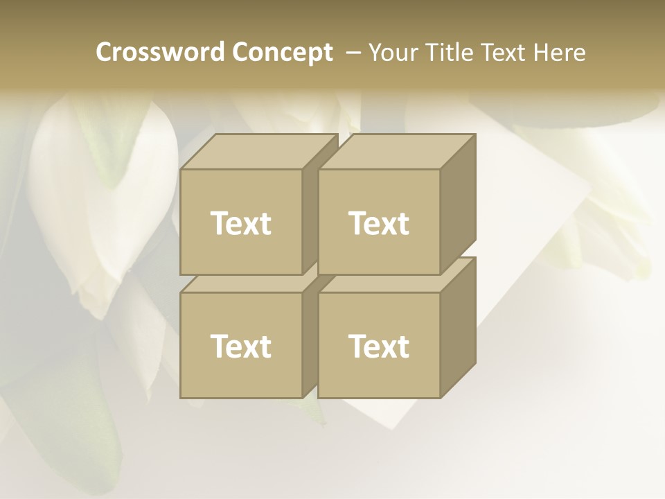 Tulip Card Letter PowerPoint Template