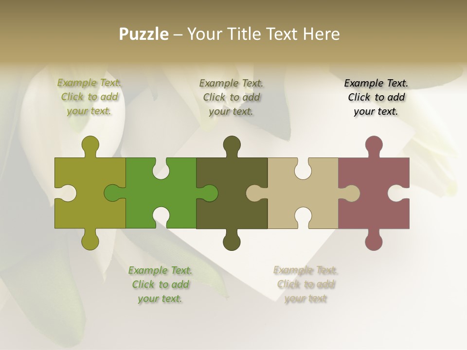 Tulip Card Letter PowerPoint Template