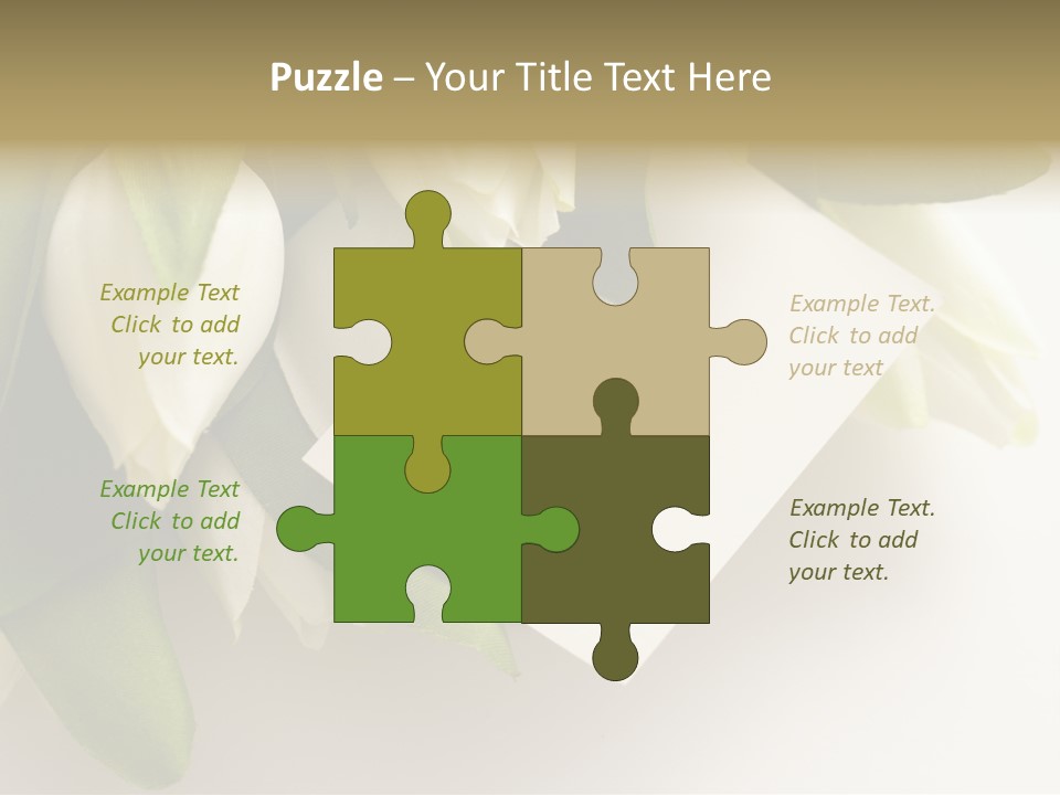 Tulip Card Letter PowerPoint Template