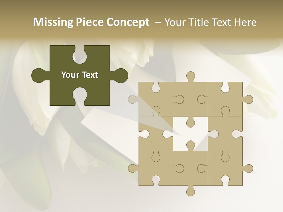 Tulip Card Letter PowerPoint Template