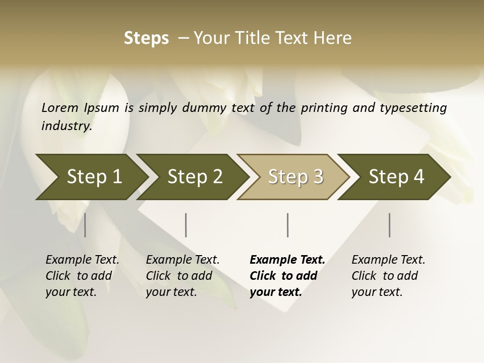 Tulip Card Letter PowerPoint Template