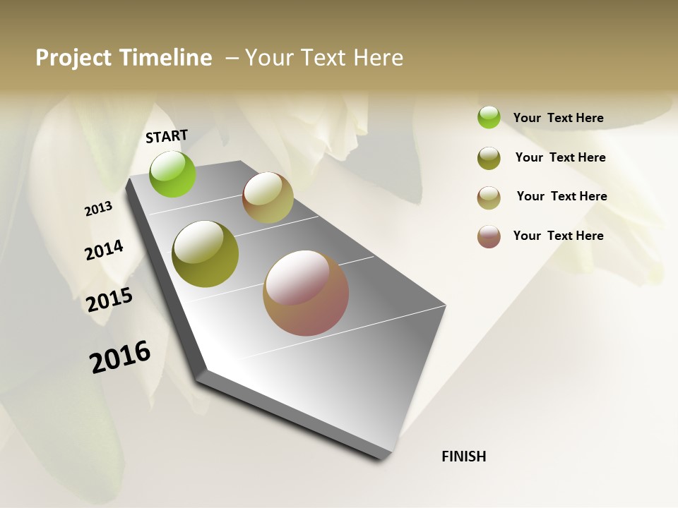 Tulip Card Letter PowerPoint Template