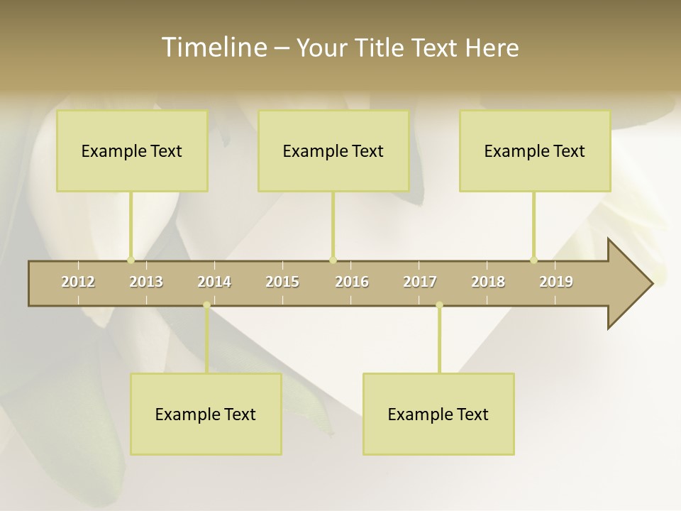 Tulip Card Letter PowerPoint Template