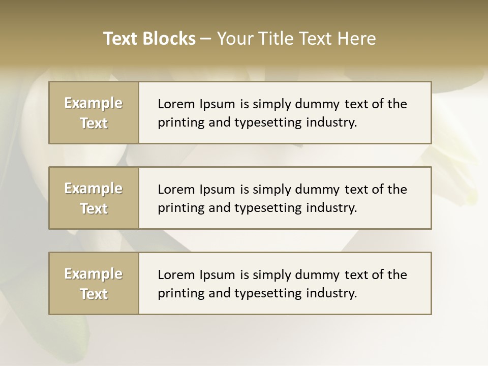 Tulip Card Letter PowerPoint Template