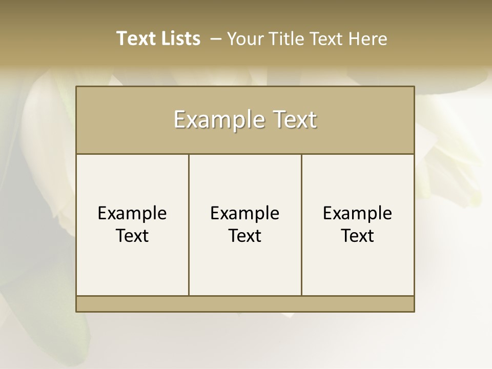Tulip Card Letter PowerPoint Template