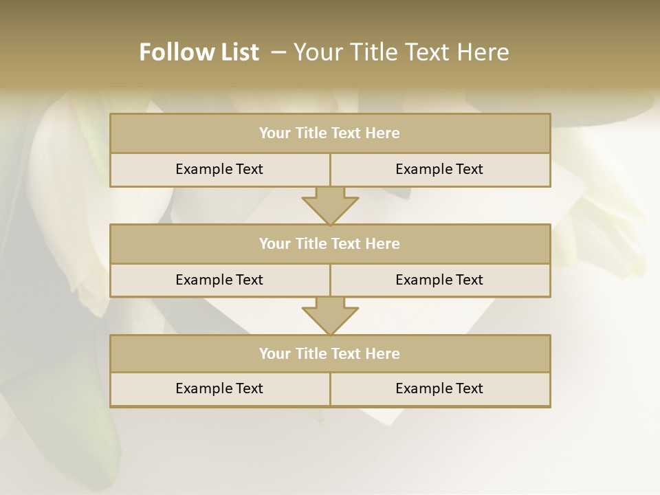 Tulip Card Letter PowerPoint Template