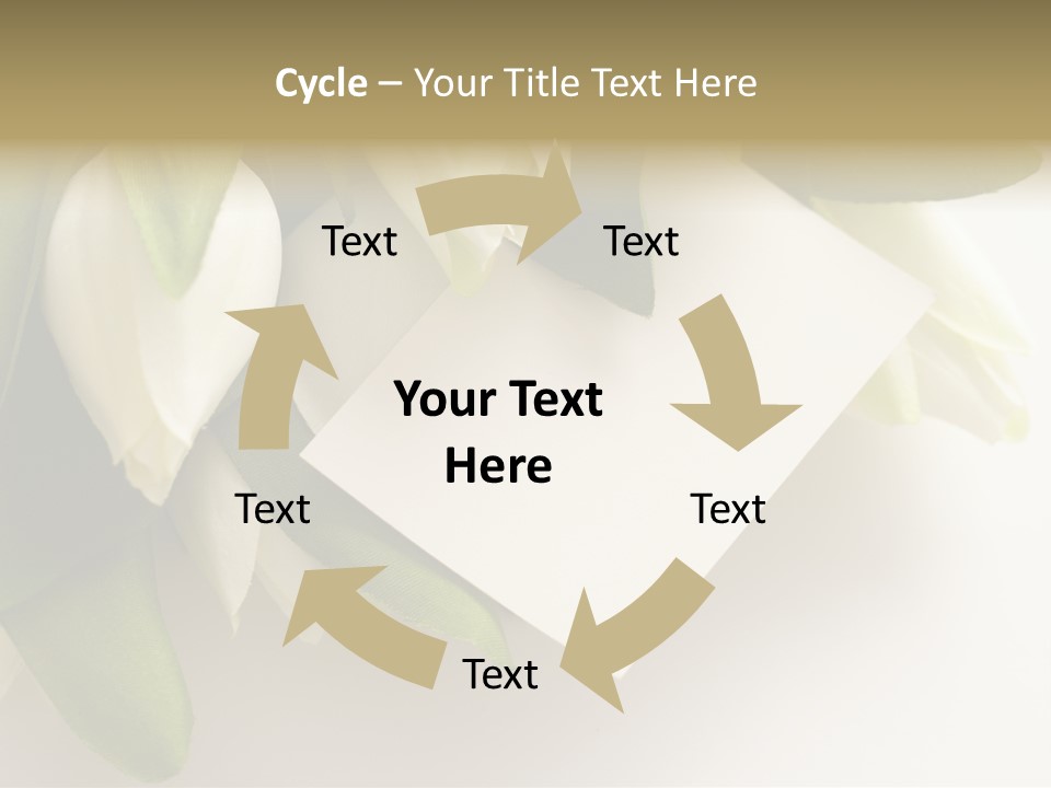 Tulip Card Letter PowerPoint Template