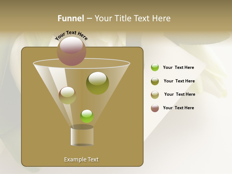 Tulip Card Letter PowerPoint Template
