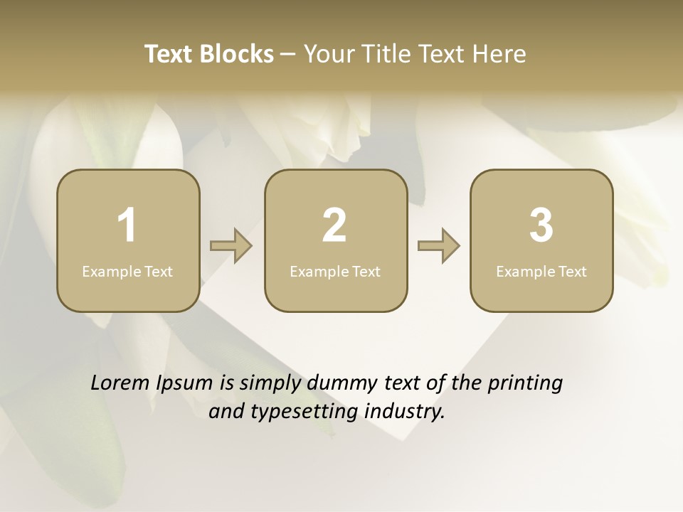 Tulip Card Letter PowerPoint Template